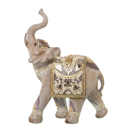 Decorative Figure Alexandra House Living Golden Plastic Elephant 12 x 22 x 27 cm by Alexandra House Living, Collectables - Re...