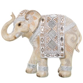 Deko-Figur Alexandra House Living Kunststoff Elefant 14 x 25 x 28 cm Spiegel von Alexandra House Living, Sammlerstücke - Ref:...