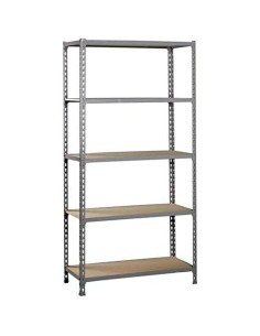 Scaffale SimonRack Metallo Legno Grigio (180 x 80 x 40 cm) da SimonRack, Scaffalature e ripiani di immagazzinaggio - Ref: S84...