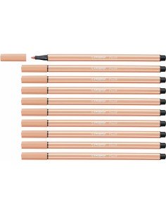 Rotuladores Faber-Castell Pitt Artist Fineliner M Naranja Oscuro (10 Unidades) | Tienda24 Tienda24.eu