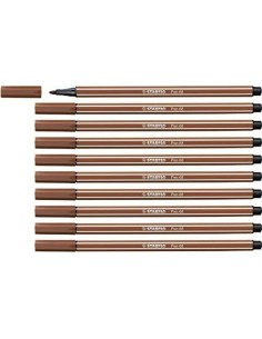 Filzstifte Stabilo Pen 68 metallic Kupfer (10 Stücke) | Tienda24 Tienda24.eu