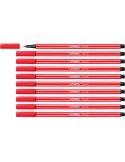 Felt-tip pens Stabilo Pen 68 Red (10 Pieces) | Tienda24 Tienda24.eu