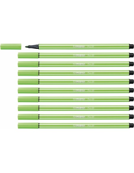 Feutres Stabilo Pen 68 Vert (10 Pièces) | Tienda24 Tienda24.eu