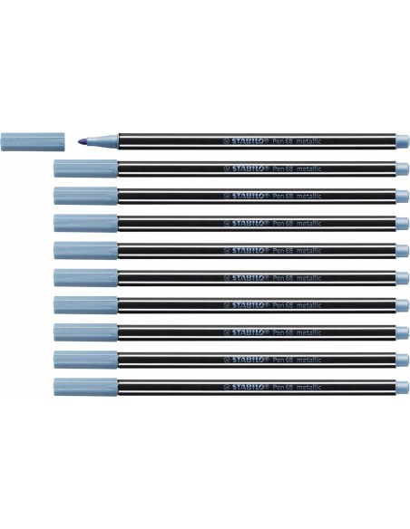 Filzstifte Stabilo Pen 68 metallic (10 Stücke) | Tienda24 Tienda24.eu