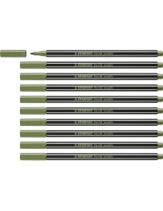 Pennarelli Stabilo Pen 68 metallic Leaf Verde (10 Pezzi) da Stabilo, Penne a punta porosa - Ref: S8417659, Precio: 15,71 €, D...