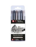 Set of Felt Tip Pens Talens Sakura Koi Coloring Brush Multicolour | Tienda24 Tienda24.eu