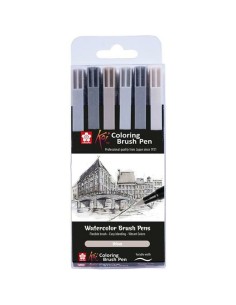 Set di Pennarelli Talens Sakura Koi Coloring Brush Multicolore da Talens Sakura, Penne a punta porosa - Ref: S8418313, Precio...