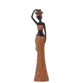 Statua Decorativa Alexandra House Living Marrone Acrilico Plastica Melammina Africana 8 x 5 x 32 cm di Alexandra House Living...