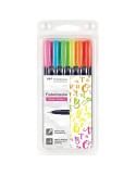 Set of Felt Tip Pens Tombow Fudenosuke Multicolour | Tienda24 Tienda24.eu