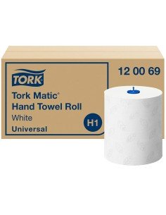 Hand-drying paper Tork Matic White 150 m by Tork, Paper towels - Ref: S8418503, Price: €91.90, Discount: %