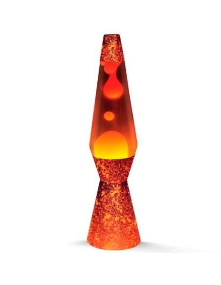 Lámpara de Lava iTotal Rojo Naranja Cristal Plástico 40 cm | Tienda24 Tienda24.eu