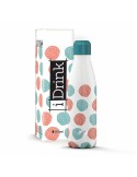 Botella Térmica iTotal Dots Blanco Acero Inoxidable 500 ml | Tienda24 Tienda24.eu