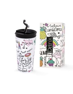 Mug Home ESPRIT Multicolour Porcelain Cat (4 Units) | Tienda24 Tienda24.eu