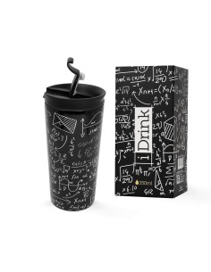 Tasse Thermos avec Couvercle iTotal Mathematics Double paroi Noir Acier inoxydable 350 ml de iTotal, Tasses - Ref: S8418609, ...