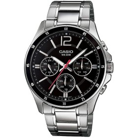 Relógio masculino Casio Prateado Preto (Ø 43,5 mm) de Casio, Relógios com braselete - Ref: S7260228, Preço: 105,08 €, Descont...