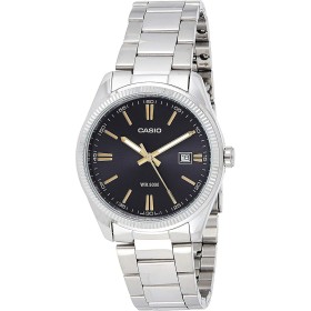 Reloj Hombre Casio DATE Negro Plateado (Ø 39 mm) de Casio, Relojes de pulsera - Ref: S7262281, Precio: 79,97 €, Descuento: %