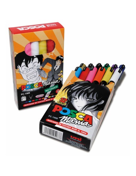 Set de Marcadores Uni-Ball Posca Mania PC-1MR Multicolor | Tienda24 Tienda24.eu