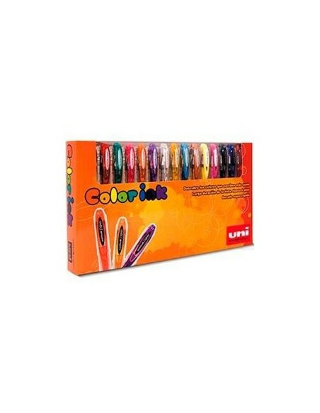 Set de Bolígrafos Uni-Ball Rollerball Signo UM-120 Multicolor 15 Piezas 0,5 mm | Tienda24 Tienda24.eu