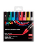 Set de Rotuladores Uni-Ball POSCA Basic PC-5M Multicolor 8 Piezas (8 Unidades) | Tienda24 Tienda24.eu