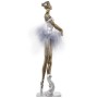 Deko-Figur Alexandra House Living Weiß Silberfarben Acryl Kunststoff Melamine Ballerina von Alexandra House Living, Sammlerst...