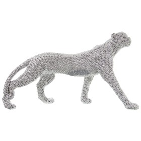 Decorative Figure Alexandra House Living Silver Plastic Panther 10 x 34 x 20 cm by Alexandra House Living, Collectables - Ref...