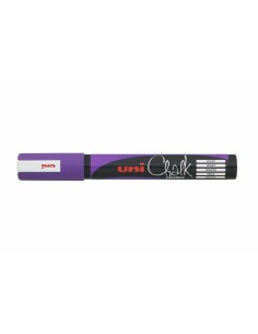 Pennarelli a gesso liquido Uni-Ball PWE-5M Violetta (6 Pezzi) da Uni-Ball, Marcatori cancellabili a secco e liquidi - Ref: S8...