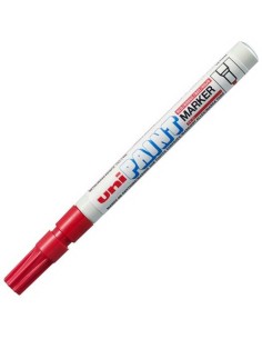 Marcatore permanente Uni-Ball Paint PX-21L Rosso 12 Pezzi da Uni-Ball, Pennarelli indelebili e marcatori - Ref: S8419276, Pre...