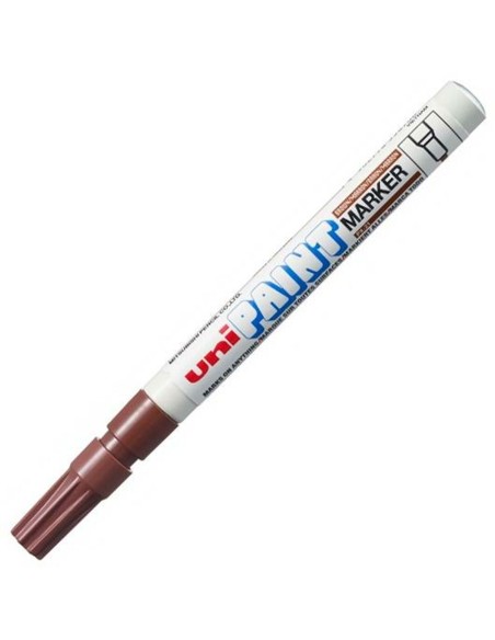 Rotulador permanente Uni-Ball Paint PX-21L Castanho 12 Peças | Tienda24 Tienda24.eu