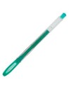 Boligrafo de tinta líquida Uni-Ball Sparkling UM-120SP Verde 0,5 mm (12 Piezas) | Tienda24 Tienda24.eu