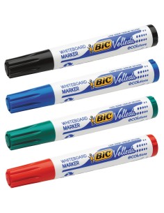 Pennarello per Lavagna Bic Velleda 4 Unità Bianco (5 Pezzi) (4 Unità) da Bic, Marcatori cancellabili a secco e liquidi - Ref:...