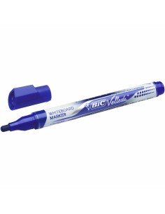 Pennarello Bic Velleda Azzurro (12 Pezzi) da Bic, Marcatori cancellabili a secco e liquidi - Ref: S8419581, Precio: 13,89 €, ...