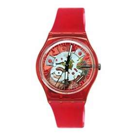 Orologio Uomo Swatch ROSSO BIANCO (Ø 34 mm) di Swatch, Orologi da polso - Rif: S7262962, Prezzo: 99,90 €, Sconto: %