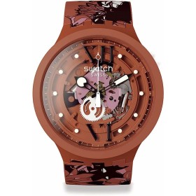 Montre Homme Swatch CAMOFLOWER COTTON (Ø 47 mm) de Swatch, Montres bracelet - Réf : S7263005, Prix : 147,06 €, Remise : %