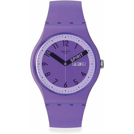 Montre Homme Swatch PROUDLY VIOLET (Ø 41 mm) de Swatch, Montres bracelet - Réf : S7263036, Prix : 118,80 €, Remise : %