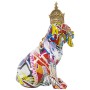 Figura Decorativa Alexandra House Living Multicolor Plástico Perro Corona 16 x 20 x 27 cm de Alexandra House Living, Coleccio...