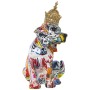 Figura Decorativa Alexandra House Living Multicolor Plástico Perro Corona 16 x 20 x 27 cm de Alexandra House Living, Coleccio...