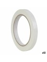 Fita Adesiva Apli 66 m 12 mm Branco PVC (12 Unidades) | Tienda24 Tienda24.eu