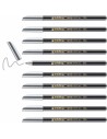 Marker pen/felt-tip pen Edding 1200 Silver (10 Units) | Tienda24 Tienda24.eu