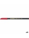 Marker pen/felt-tip pen Edding 1200 metal Red (10 Units) | Tienda24 Tienda24.eu