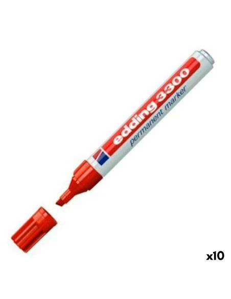 Dauermarker Edding 3000 Rot (10 Stück) | Tienda24 Tienda24.eu