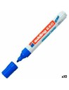 Rotulador para Pizarra Edding 661 Pizarra blanca Azul Blanco (10 Unidades) | Tienda24 Tienda24.eu