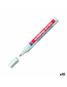 Rotulador permanente Faber-Castell Broadpen Pastel Gris (10 Unidades) | Tienda24 Tienda24.eu