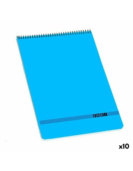 Cuaderno ENRI 80 Hojas Azul (10 Unidades) | Tienda24 Tienda24.eu