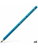 Colouring pencils Faber-Castell Polychromos Turquoise Cobalt blue 6 Pieces | Tienda24 Tienda24.eu