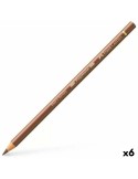 Colouring pencils Faber-Castell Polychromos Brown 6 Pieces | Tienda24 Tienda24.eu