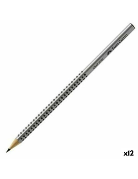 Crayon Faber-Castell Grip 2001 Écologique Gris HB (12 Unités) | Tienda24 Tienda24.eu