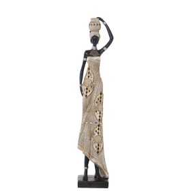 Deko-Figur Alexandra House Living Beige Kunststoff Afrikanerin 12 x 14 x 54 cm von Alexandra House Living, Sammlerstücke - Re...