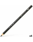 Lápiz Faber-Castell Graphite Aquarelle Acuarelable Negro Hexagonal 2B (6 Unidades) | Tienda24 Tienda24.eu