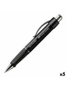 Caneta Faber-Castell Grip Plus Ball M Preto 5 Unidades | Tienda24 Tienda24.eu