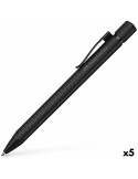 Caneta Faber-Castell Grip Edition XB Preto 5 Unidades | Tienda24 Tienda24.eu